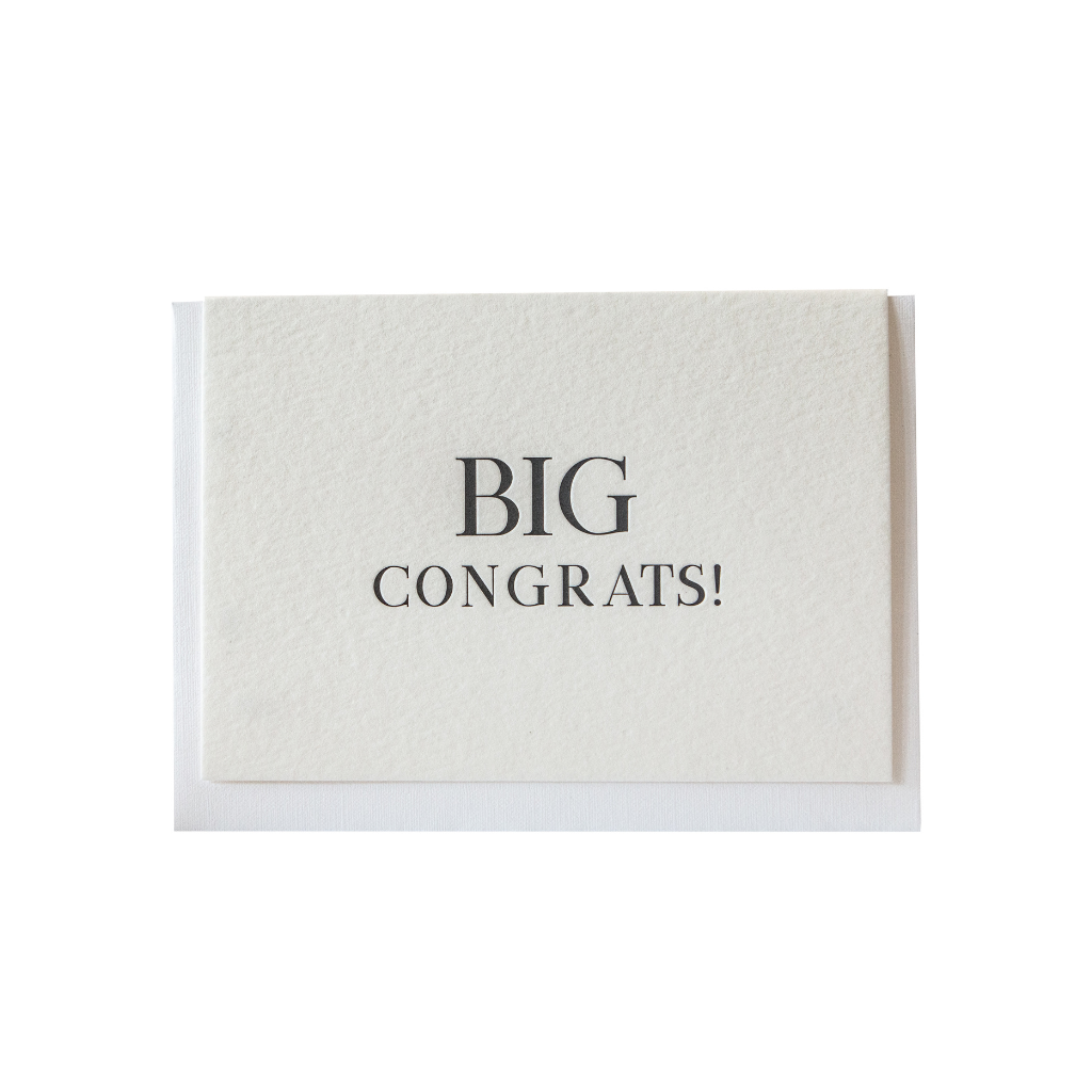 "Big Congrats" Greeting Card
