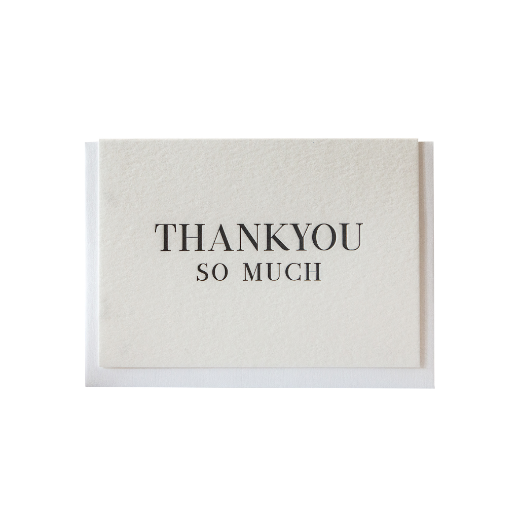 "Thank You So Much" Greeting Card